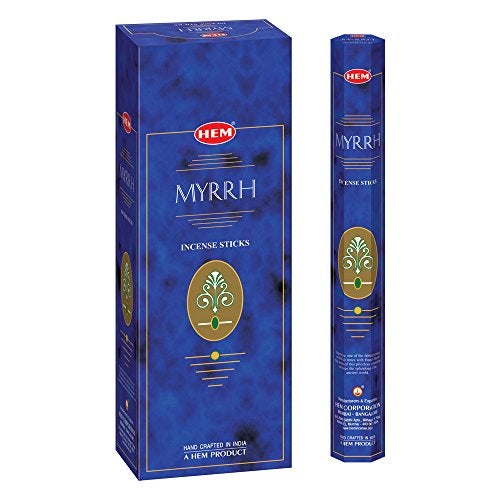 HEM Myrrh Incense Sticks Pack of 6 120 count 301g