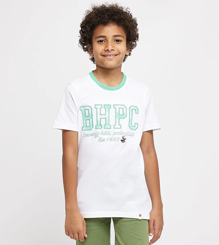 Logo Printed Crew Neck T-Shirt