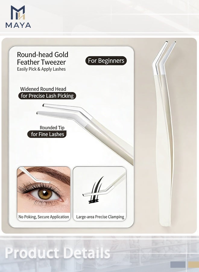 Maya 4 Straight Lash Tweezers for Eyelash Extensions - Pointed Tweezers, Anti-Rust, Stainless Steel Isolation Lash Supplies - Image 2