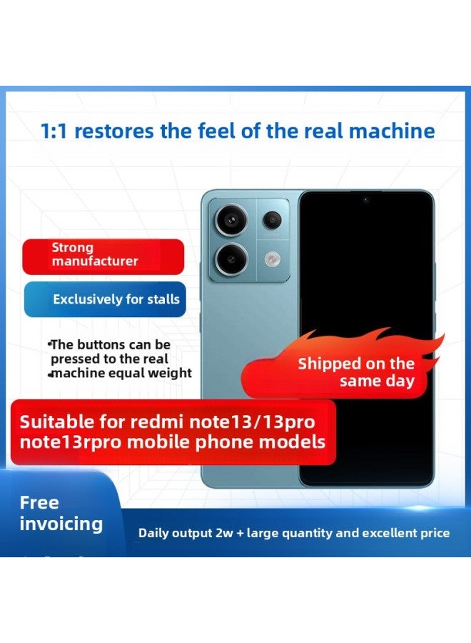 Suitable For Redmi NOTE13 13Pro Mobile Phone Model 13RPro Artificial Model Machine Model Props Display Bright Screen-Applicable Models:[black Screen Model] Special Offer Machine-brand Colors Are Sent Randomly  - Image 1