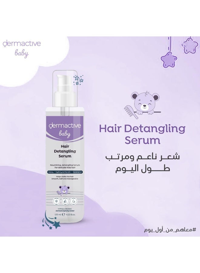 Dermactive Baby Hair Detangling Serum – 120ml | Easy Combing, Smooth & Shiny Finish, Gentle Care for Fine Baby Hair - Image 2