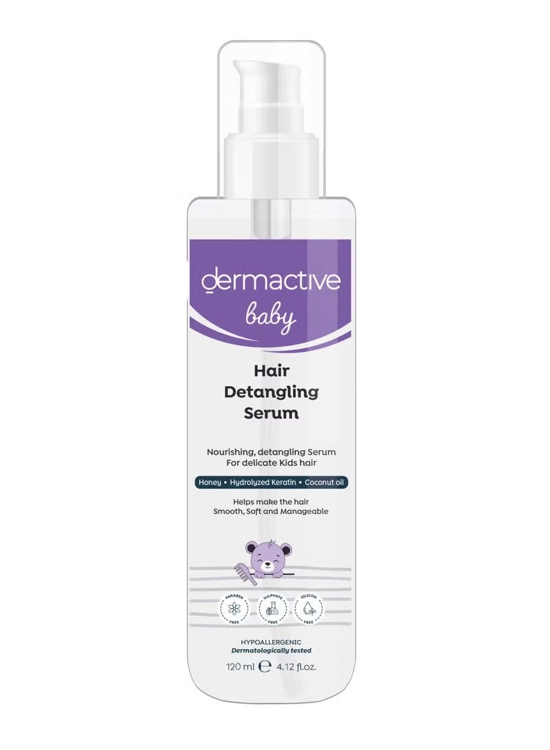 Dermactive Baby Hair Detangling Serum – 120ml | Easy Combing, Smooth & Shiny Finish, Gentle Care for Fine Baby Hair - Image 1