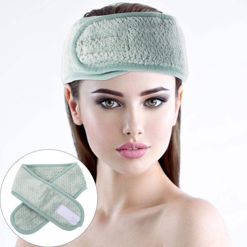 2Pcs Makeup Headband Hairband Wrap for Women Face Washing Bathing Shower - Image 1