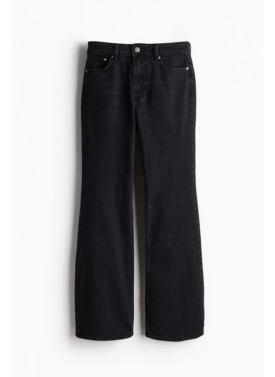 H&M Petite Fit Bootcut High Jeans