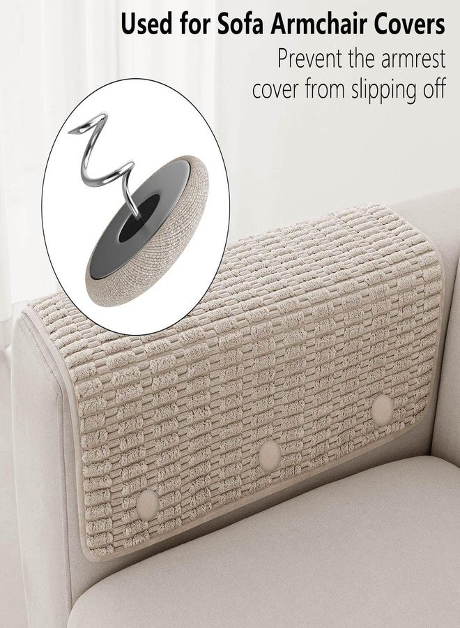 MAICOBI Bed Skirts Pins,Flax Covered Button Twist Pins,Sofa Cover Twist Pins,for Bed Skirts,Upholstery Pins,Armchair Caddies,Armrest Covers (12, Light Brown) - Image 4