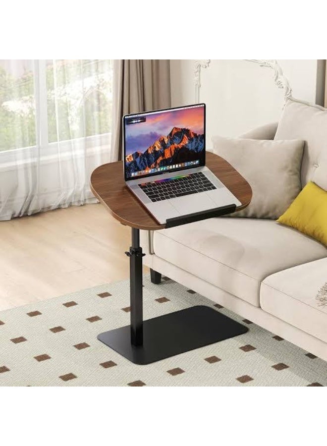 Wooden Side Table with Metal Holder – Modern and Durable Design for Living Rooms and Bedrooms to Hold Drinks, Books and Décor DK - Image 1