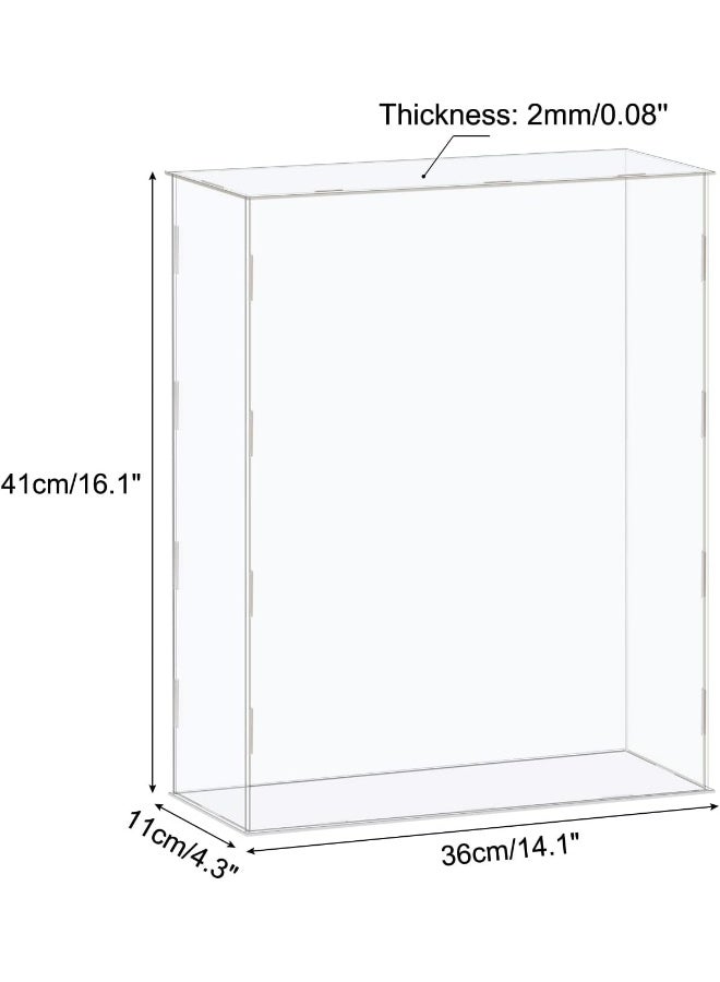 TPGP Acrylic Display Case Box Clear Dustproof Protection Showcase 36X11X41Cm For Collectibles Display - Image 2
