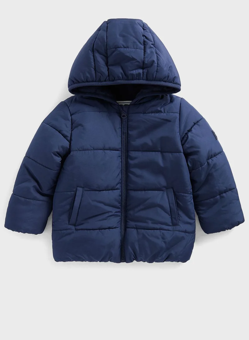mothercare Kids Essential Hooded Puffer Jacket