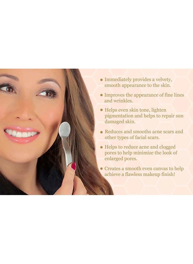 Bee Stunning DIAMONDBUFF Microderm Exfoliation Tool for at Home Glowing and Radiant Skin | Reduce Acne, Fine Lines, Wrinkles, & Provide a Velvety Smooth Complexion with Diamond Microdermabrasion - Image 2