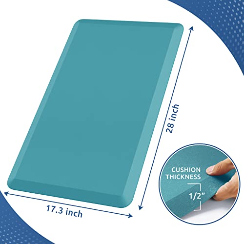 KitchenClouds Cushioned Anti Fatigue Rug 17.3"x28" Water Resistant Non Slip Standing Desk Mats Comfort Floor Mats for Kitchen, House Sink Office (Green) - Image 2