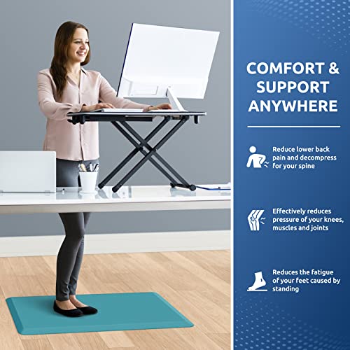 KitchenClouds Cushioned Anti Fatigue Rug 17.3"x28" Water Resistant Non Slip Standing Desk Mats Comfort Floor Mats for Kitchen, House Sink Office (Green) - Image 4