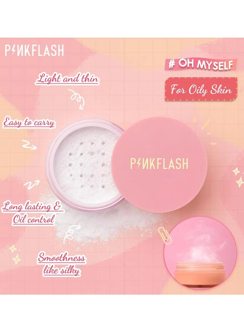 Pink Flash Oil Control Translucent Loose Powder  PF-F06 - Image 2