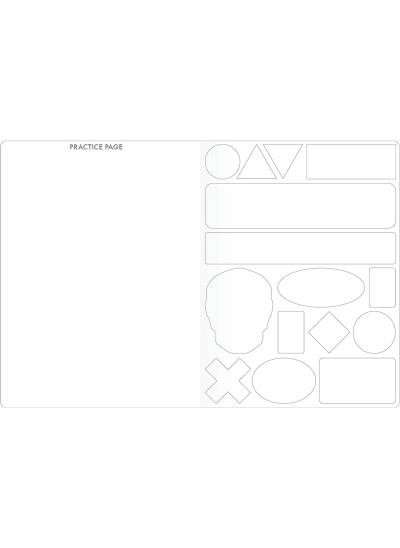 Sketch Your Sticker | Guided Artistic Sketchbook with Removeable Die-Cut Stickers | 550+ Sticker Outlines | 100 Pages (9781620098561), white
