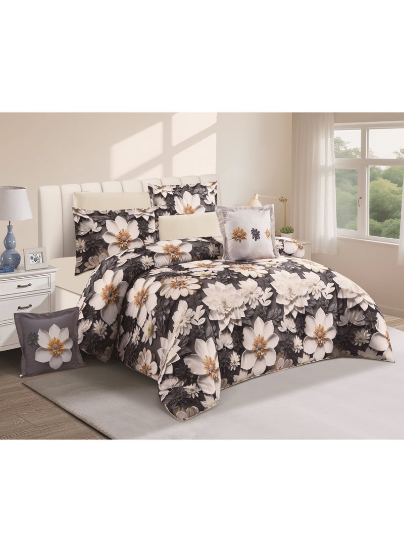 HOURS double size comforter set, 8 pieces Sheila-10 - Image 4