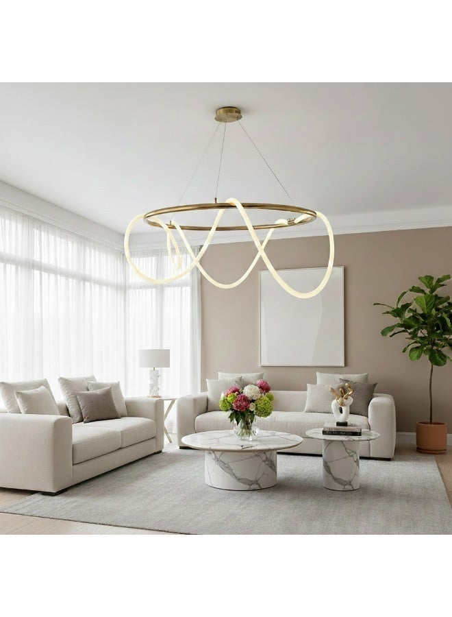 BUY4LESS -  Modern Lighting, Chandelier, Light, Rope pendent, Antique Bronze Color, 80x100 cm, Suitable for Living room, bedroom, living room, kitchen, caffe, Adjustable Height. - Image 3