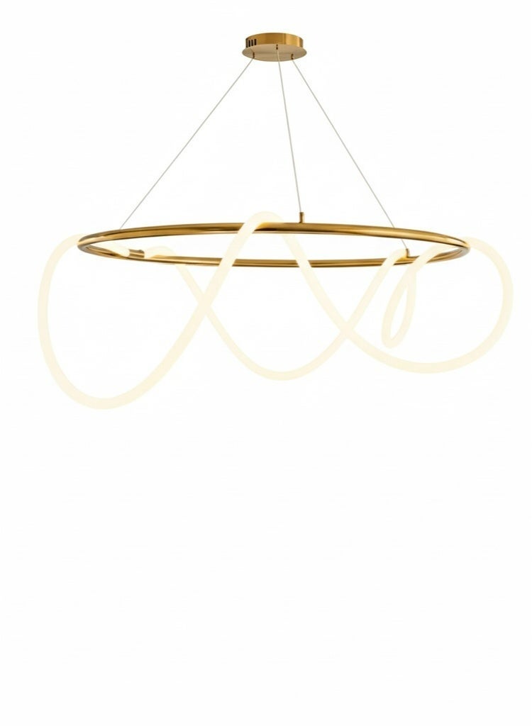 BUY4LESS -  Modern Lighting, Chandelier, Light, Rope pendent, Antique Bronze Color, 80x100 cm, Suitable for Living room, bedroom, living room, kitchen, caffe, Adjustable Height. - Image 1