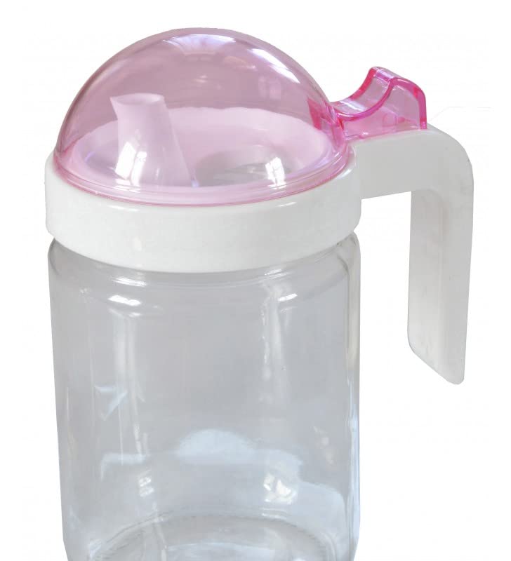 Homies HOMIES, 500ML Oil Dispenser and Glass Square Spice Jar, Vinegar Cruet Bottle, Air Tight Salad Dressing Cruet Glass Oil Bottle Clear, Multicolor (Bottle Size:12mm*60mm)(Jar Size:88mm*135mm) - Image 2
