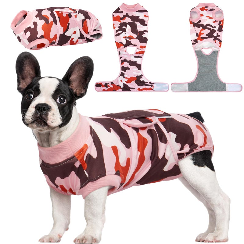كوسر Recovery Suit for Dogs Cats After Surgery, Professional Pet Recovery Shirt Dog Abdominal Wounds Bandages, Substitute E-Collar u0026 Cone,Prevent Licking Dog Onesies Pet Surgery Recovery Suit - Image 1