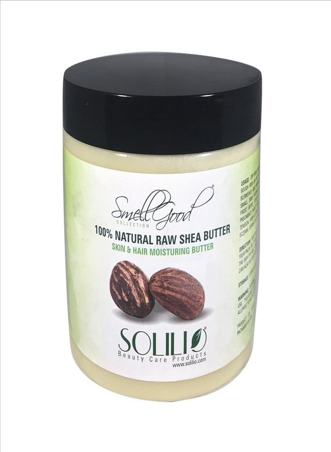 SmellGood - Pure Unrefined Shea Butter, totally natural and organic, ivory color, packed in 8OZ Jar, 1 Unit - Image 1