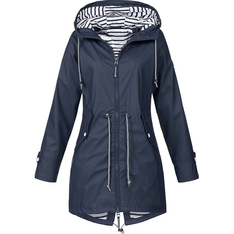 2018 AliExpress explosions autumn and winter new assault clothing three-in-one two-piece outdoor mountaineering clothing coat style 2 Dark blue 