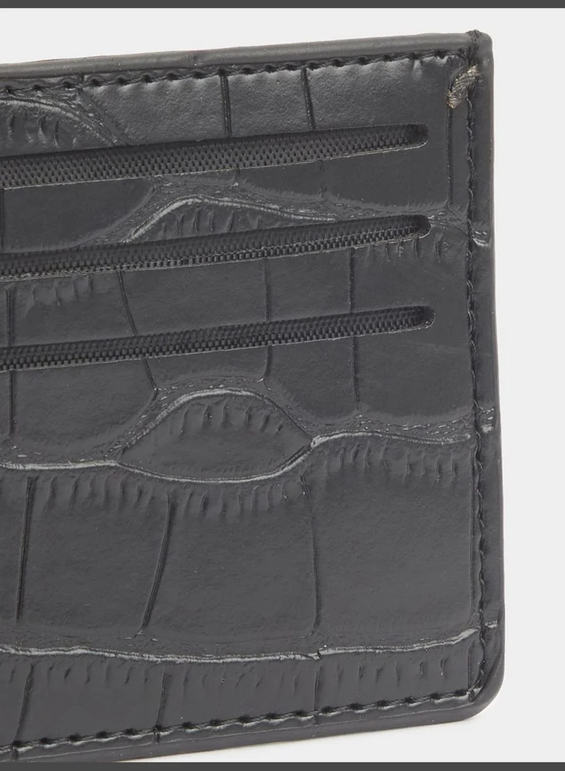 Styli Croc Textured Card Holder