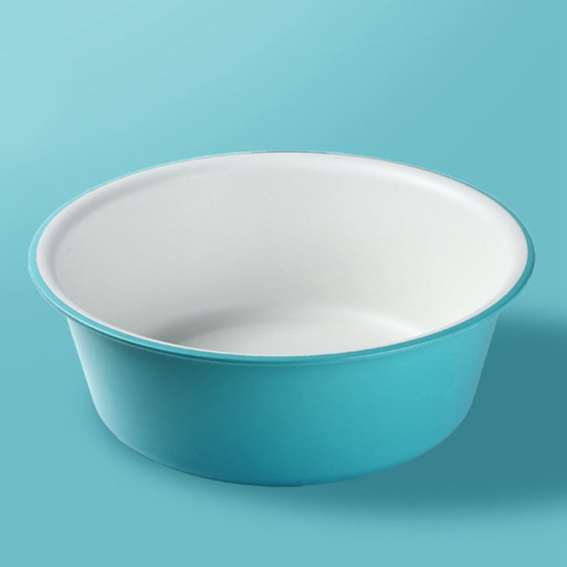 Thickened Plastic Wash Basin 29.7x10.2cm Durable Reliable - Fashionable Color Clashing Multipurpose Wash Tub for Home Dorm Baby Care Daily Washing - Image 5