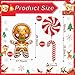 YOUDICT 10PCS Gingerbread Balloons Red Candy Cane Balloon Set Christmas Balloons Foil for Holiday Birthday Party Christmas Party Decorations - Image 4