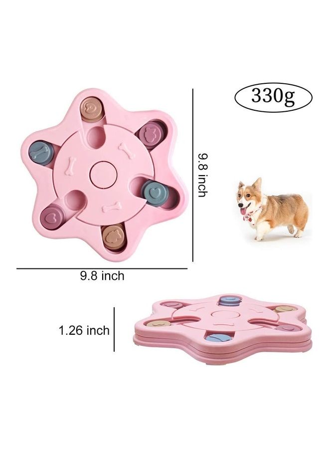 NIBEMINENT Pet Slow Feeder Bowl Pink 9.8x1.2inch - Image 2