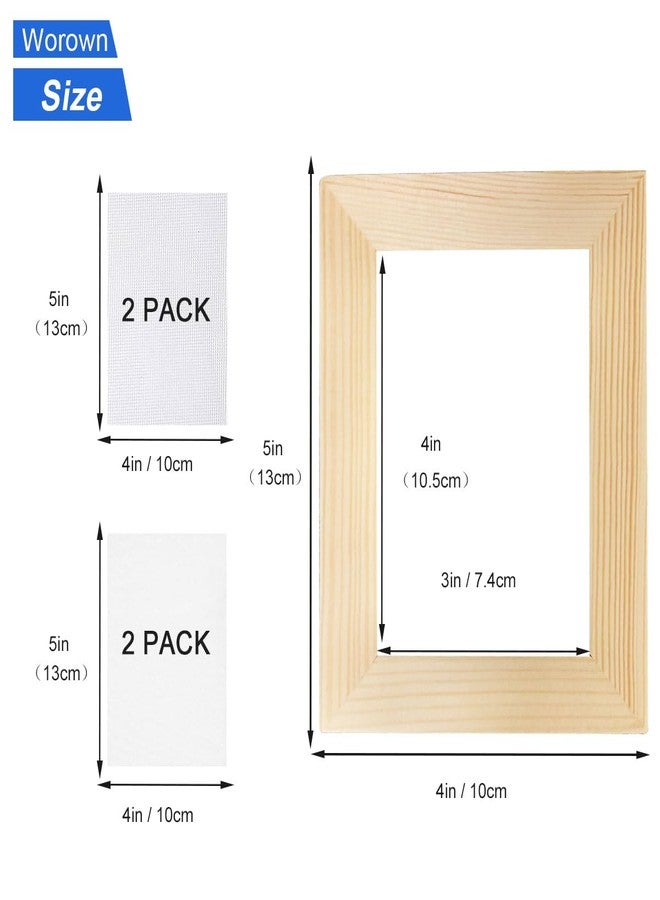 Worown A7 Wooden Paper Making Screen Kit, Mould and Deckle for Paper Making, PaperMaking Frames for DIY Paper (3" x 4") - Image 2
