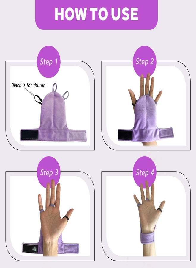 Heyshapeing 2PCS Weighted Gloves for Hand Tremors & Parkinson’s - Weighted Hand Support for Improved Stability, Adjustable Wrist Strap, Comfortable Strengthening Gloves for Daily Tasks & Mobility (Purple, L (Pair）) - Image 5