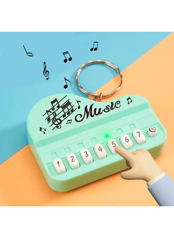 Creative Handheld Playable Mini Electronic Piano Keychain Cartoon Electronic Organ Luminous Music Game Toy-Color:Electronic Keyboard  - Image 4