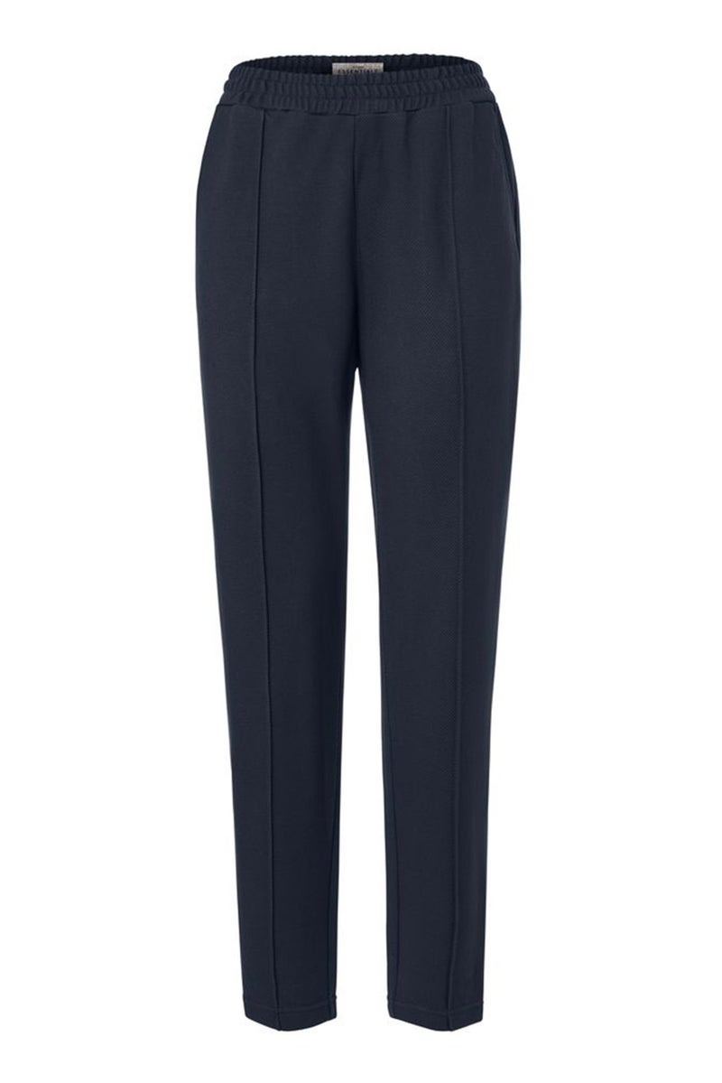 Tchibo Women Regular Fit Plain Stretchable Joggers, Navy Blue - Image 2