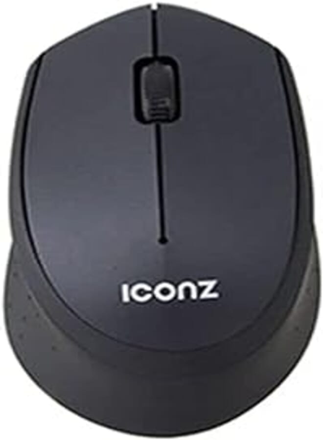 Wireless Silent Click Mouse Black Rubberzied-WM02K
