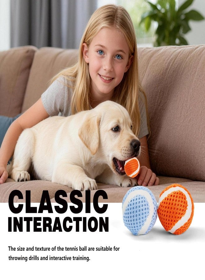 ميكول كرات تنس صغيرة من ميكول للكلاب، 1.57 بوصة، 20 قطعة، كرات لعب تفاعلية متينة للكلاب لتنظيف الأسنان، مناسبة للعب في الأماكن المغلقة والمفتوحة للكلاب الصغيرة (أزرق وبرتقالي). - Image 3