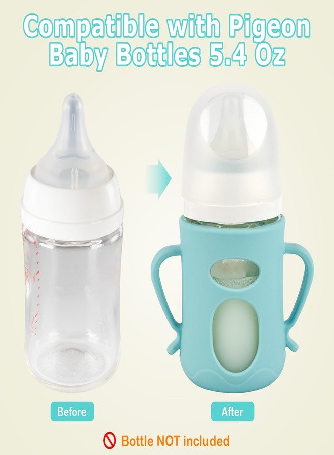joyfeed Silicone Sleeves for Pigeon Baby Bottles 5.4oz,Anti Breakage Glass Baby Bottle Holder with Handles 2 Pack - Image 5