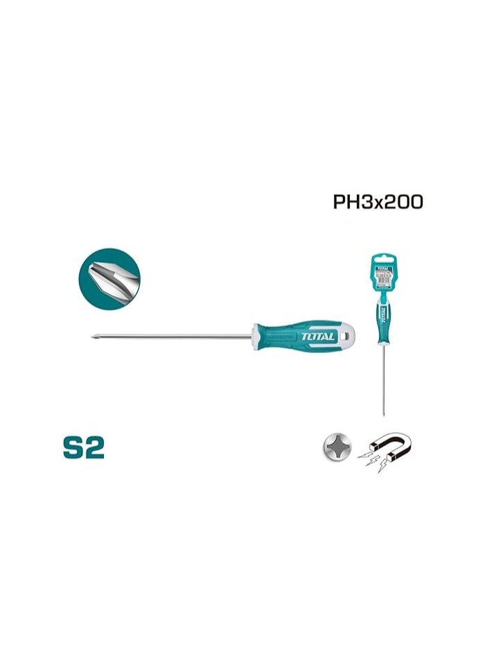 توتال - TOTAL مفك براغي فيليبس Ph3 × 200 ملم THT26PH3200 - Image 1