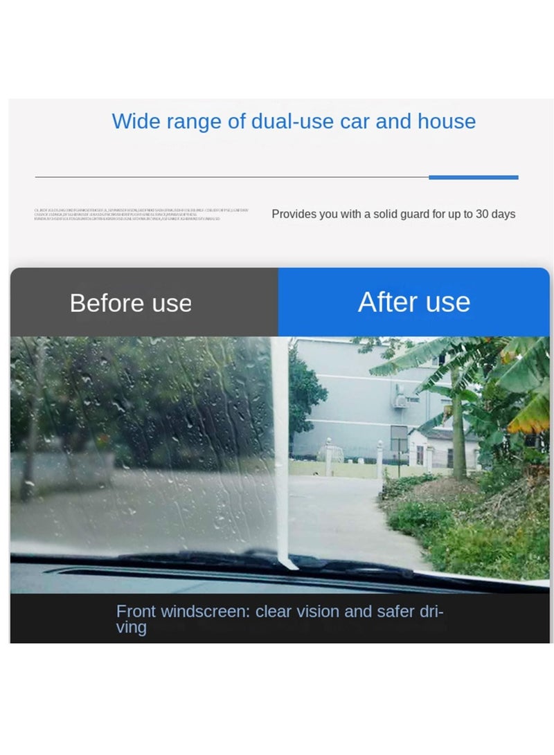 Anti Fog Windshield & Glasses Spray, Waterproof Anti Fog Spray, Automobile Glass Anti Fog Spray, Anti Fog Car Glass Cleaner, Anti Fog Spray for Glasses, Car Glass Antifog Hydrophobic Coating Spray - Image 5