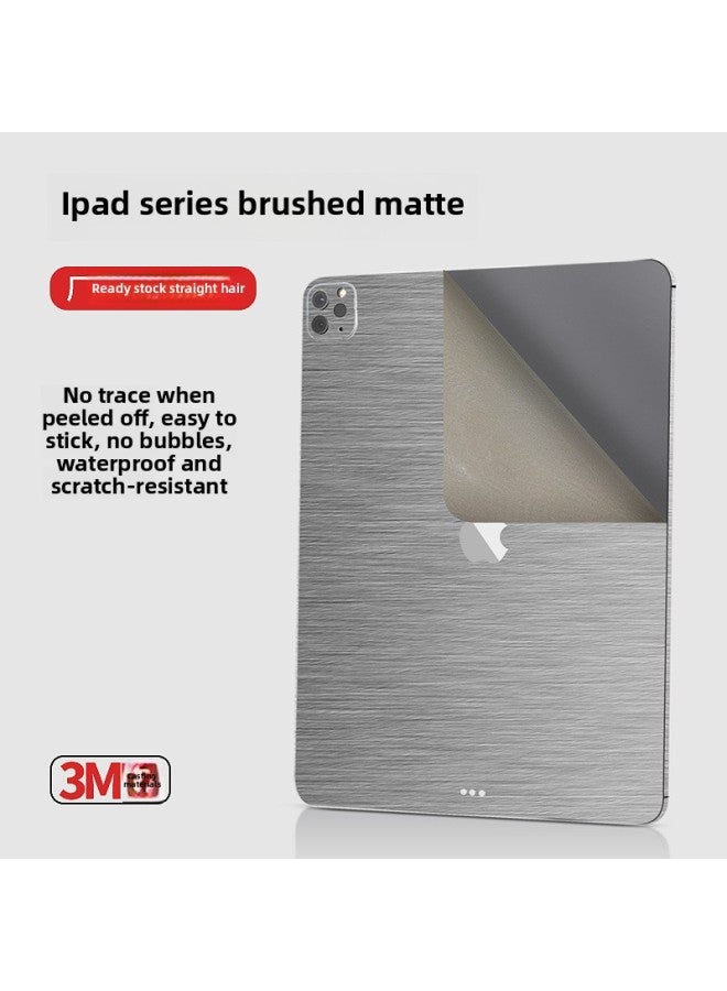 For Apple IPadpro2021 Wire Drawing Silver Protective Film Ipad12.9 Inch Flat 202211 Inch Full Coating-Color:LX-brushed Ash (3m)-Dimensions:For Ipad Pro 12.9 Inch 2020