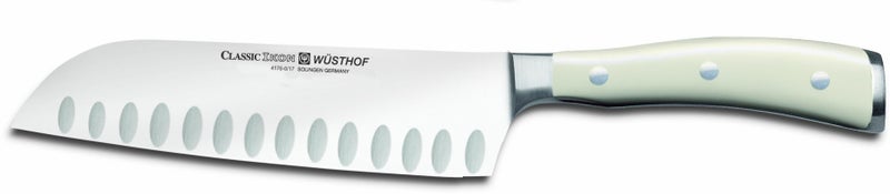 Wusthof Wusthof Classic Ikon Santoku Hollow Edge Creme
