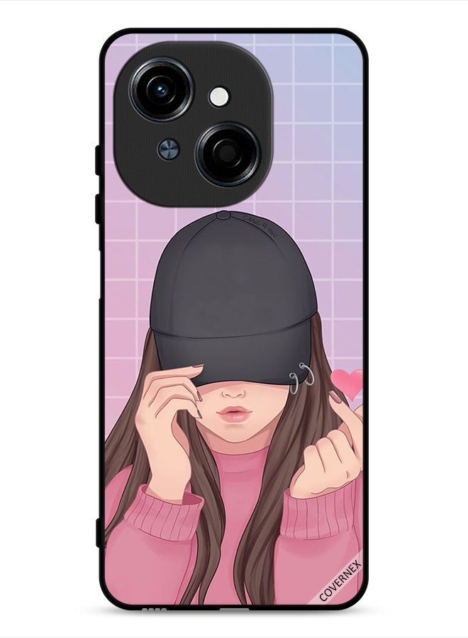 Covernex Tecno Spark Go 1 4G Protective Case Cover Snap Love Cap Girl - Image 1