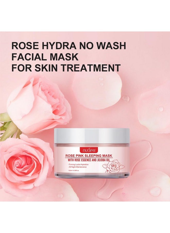 NUSPA - NUSPA Organic Rose Face Clay Mask, Wash Off Repairing Facial Mask Skincare,Anti Wrinkle Remove Dark Circle Foot Facial Skin Care Treatmet for Women,Men Daily - Image 1