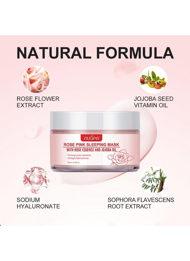 NUSPA - NUSPA Organic Rose Face Clay Mask, Wash Off Repairing Facial Mask Skincare,Anti Wrinkle Remove Dark Circle Foot Facial Skin Care Treatmet for Women,Men Daily - Image 1