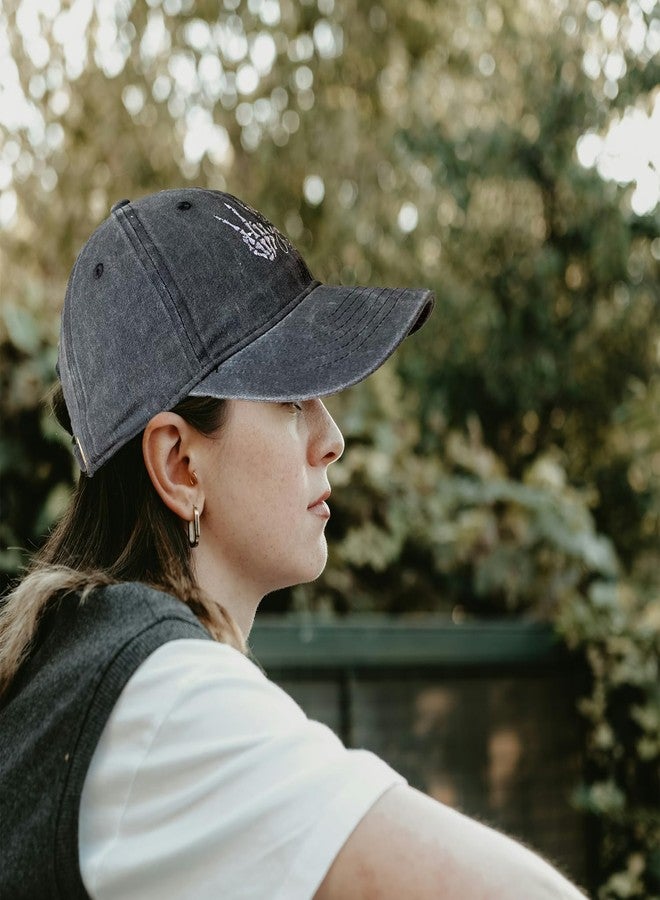 RLQWTKV Have The Day You Deserve Hat for Men Women Adjustable Embroidered Baseball Cap Black - Image 5