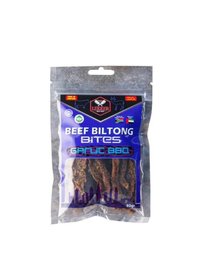 Beef Biltong Sticks, Garlic BBQ - 80g, UAE