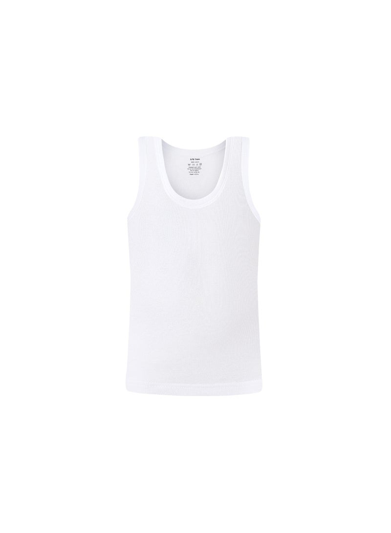 John Gladstone John Gladstone Boys Vest White 3 Pack 716  - Image 2