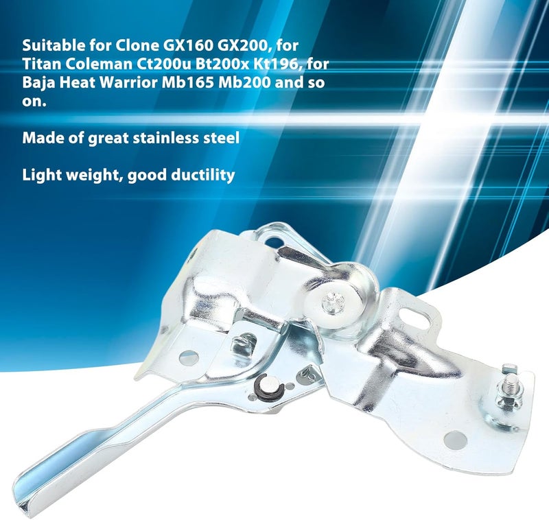 Stainless Steel Throttle Control Lever Arm and Governor Return Spring Arm Compatible with Clone GX160 GX200 Titan Ct200u Bt200x Kt196 and Baja Heat Warrior Mb165 Mb200 Engines - Image 4