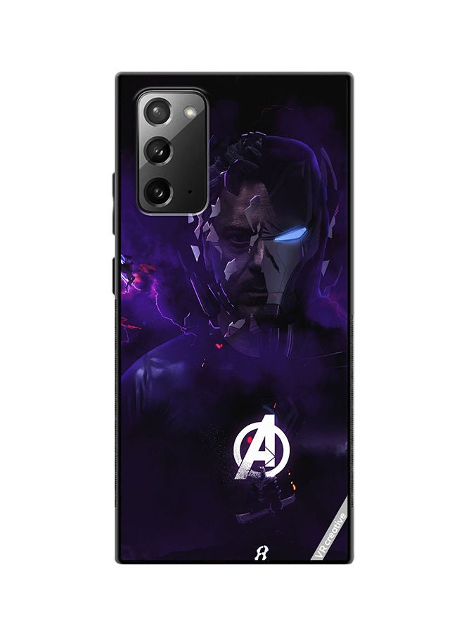 VR CREATIVE Protective Case Cover For Samsung Galaxy Note20 5G Iron Man Avenger Design Multicolour - Image 1