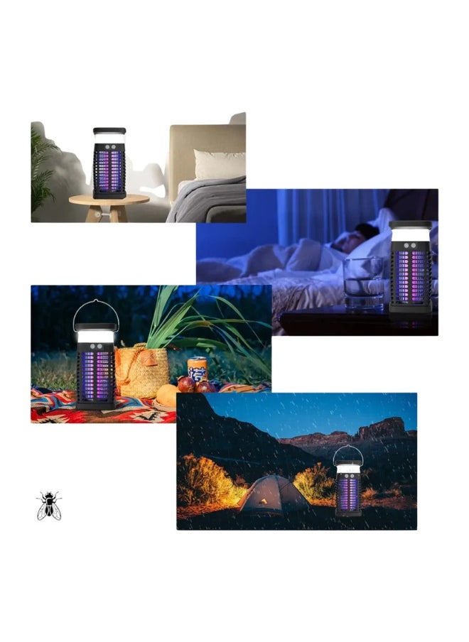 Solar Powered Bug Zapper – 3-in-1 UV Mosquito Killer Lamp, 4000mAh Battery, RGB Lighting, Waterproof for Indoor & Outdoor Use