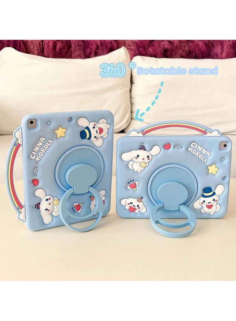 Cute Cartoon iPad Case for 10.2-inch (2019/2020/2021) with 360° Rotating Stand and Silicone Shockproof Cover - Image 3