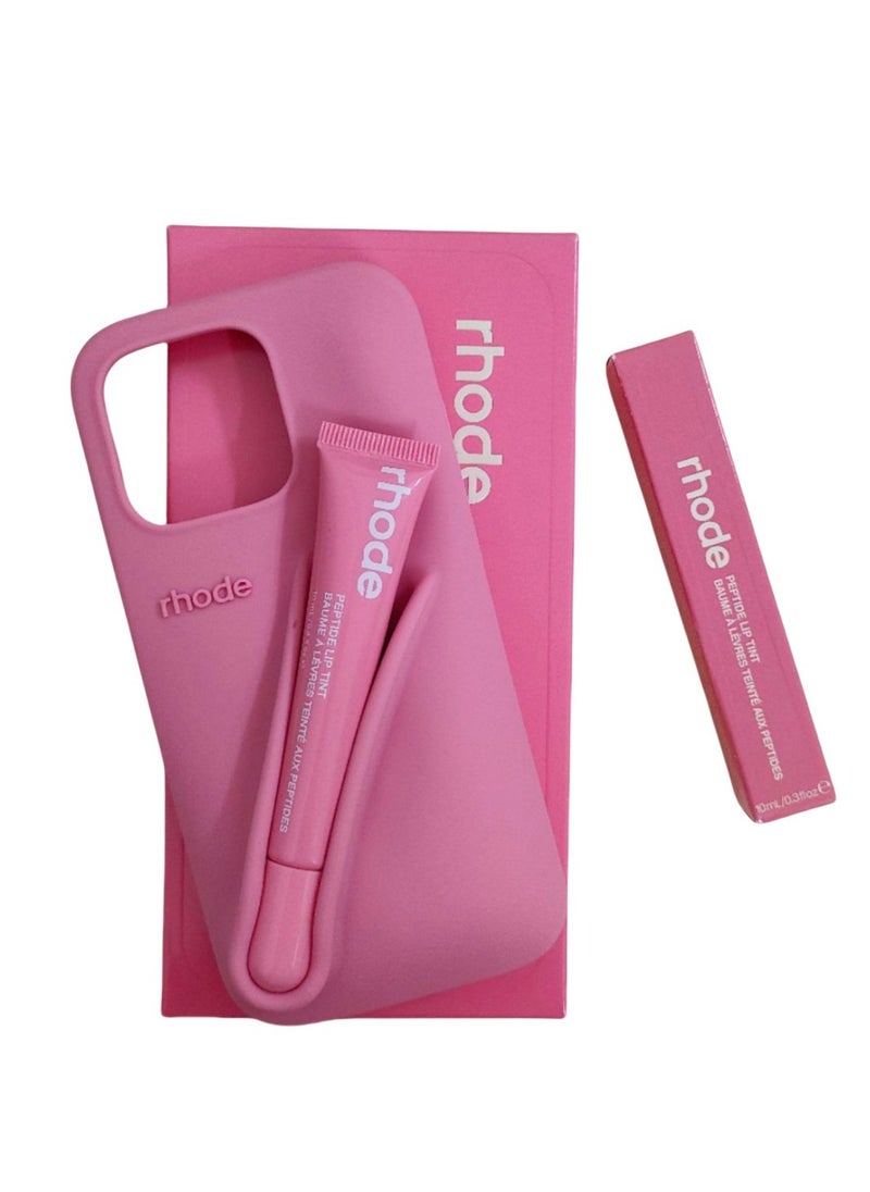rhode Silicone Lip Holder for Cell Phone, Lip Gloss Adhesive Sleeve for Phone, Lip Holder Stick-on Phone Case, Back Stick On Holder for iPhone Phones（ribbon）  - Image 1